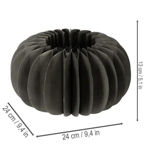 Anello decorativo a forma di zucca a nido d'ape, 24 cm, 4 pezzi | Floristik24.it