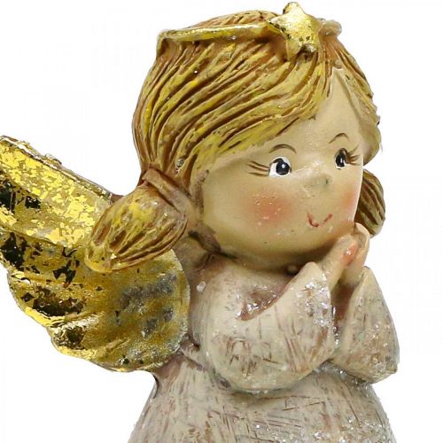 Floristik24 Angelo decorativo Angelo di Natale angelo figura angelo coppia H10cm 2pz