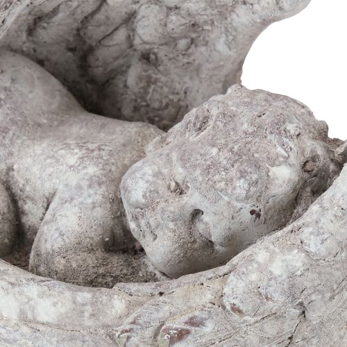 Prodotto Angelo decorativo che dorme con le ali, figura di angelo tombale 22,5 cm