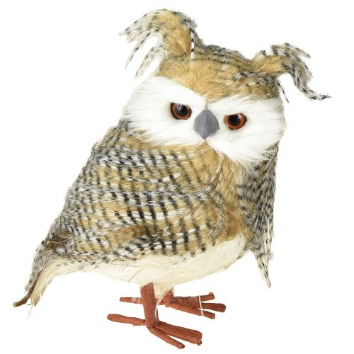 Prodotto Gufo decorativo, autunno, animale della foresta, decorazione invernale H27cm