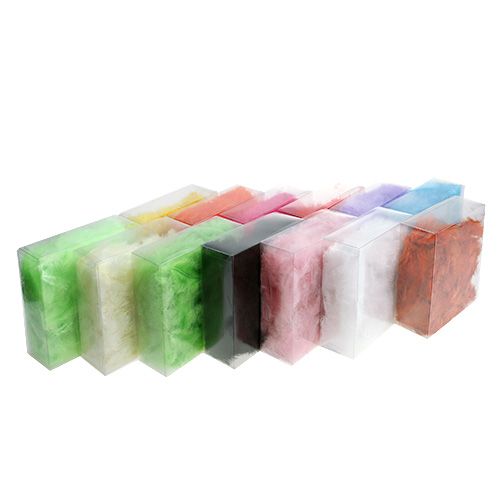 Prodotto Piume corte 30 g di diversi colori