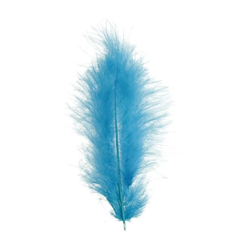 Floristik24 Piume corte 30g turchese