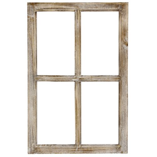Floristik24 Cornice decorativa per finestra in legno decoro rustico marrone 40×60cm