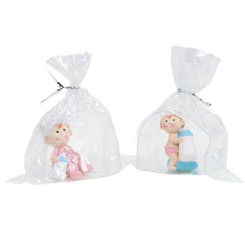 Prodotto Deco Figure Baby Blue, Pink 4,5cm 2 pezzi