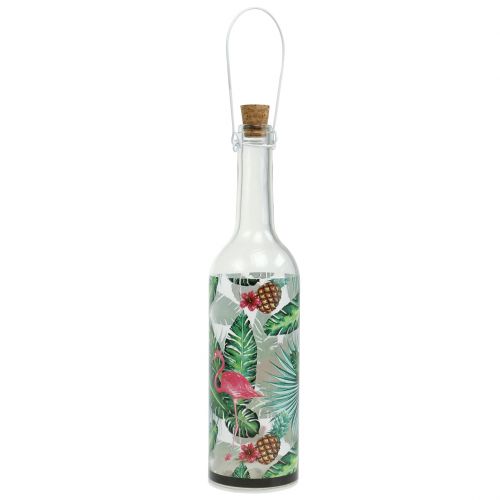 Prodotto Bottiglia decorativa LED fenicottero 37,5 cm bianco caldo 2 pezzi