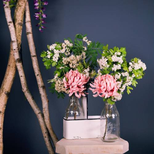 Floristik24 Vasi portabottiglie decorativi in metallo H25cm