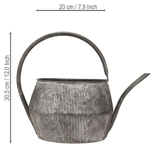 Prodotto Annaffiatoio decorativo teiera in metallo nero 39×25×30,5cm