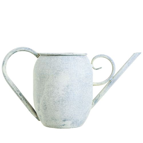 Prodotto Annaffiatoio decorativo in metallo bianco blu 32cmx11cmx18cm