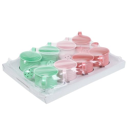 Floristik24 Annaffiatoi decorativi asino pastello. Ø7,5cm H7,5cm 8 pezzi