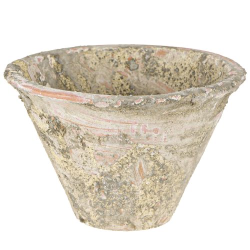 Vaso decorativo in resina argilla terracotta Ø17cm H11cm 2pz