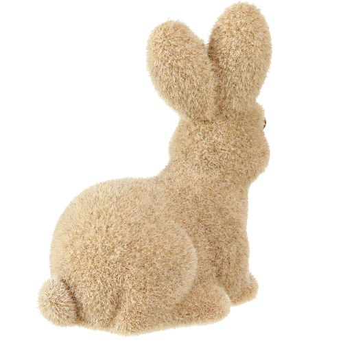 Prodotto Coniglietti pasquali seduti floccati decorativi – 2a scelta – Primavera 10 cm 6 pezzi