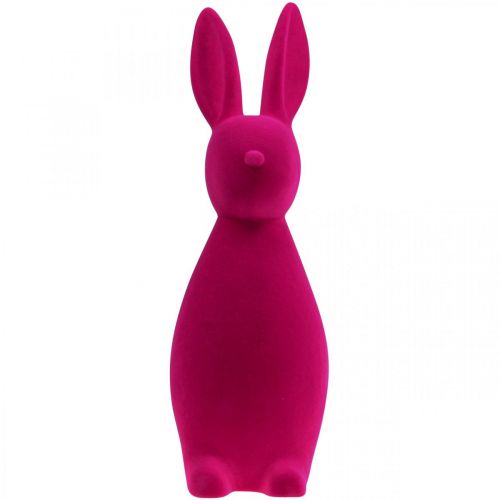 Floristik24 Coniglietto decorativo rosa Coniglietto pasquale decorativo – 2a scelta – floccato H47cm