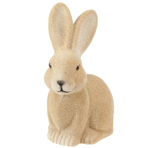 Prodotto Coniglietto pasquale seduto decorativo in marrone – 2a scelta – floccato H22cm