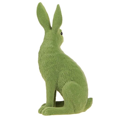 Prodotto Coniglietto decorativo seduto Coniglietto pasquale floccato verde 12×9×25 cm