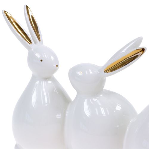 Prodotto Conigli decorativi bianco, oro 24 cm x 14,5 cm x 8,5 cm