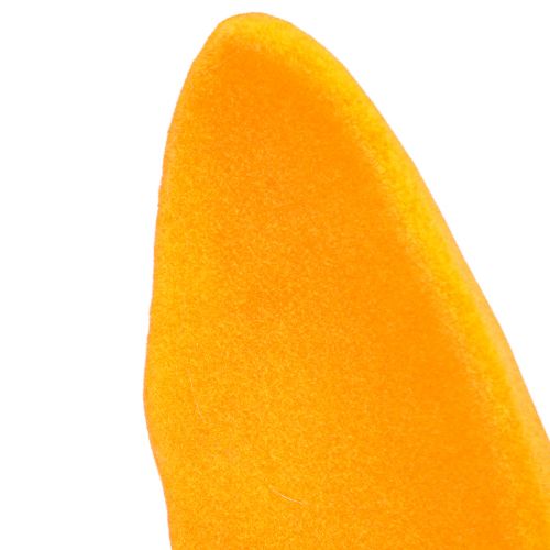 Prodotto Orecchie di coniglio decorative Asta giallo dorato Decorazione pasquale floccata H56cm
