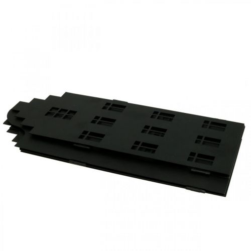 Floristik24 Decorazione natalizia silhouette città in metallo nero 74×36 cm