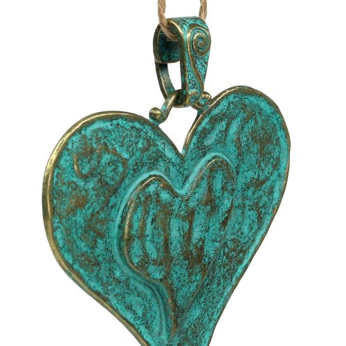 Floristik24 Cuore decorativo per appendere metallo 6 pezzi