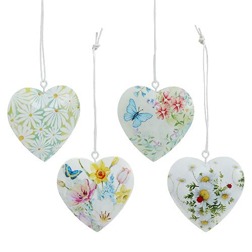 Floristik24 Cuori decorativi con motivi 5,5 cm 8 pezzi