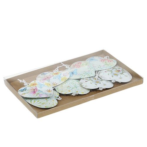 Floristik24 Cuori decorativi con motivi 5,5 cm 8 pezzi