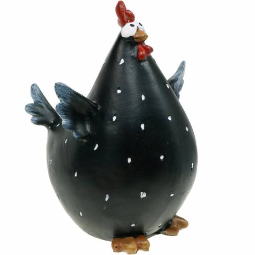 Floristik24 Pollo decorativo, figura primaverile, decorazione pasquale, gallina, decorazione pollo 18 cm