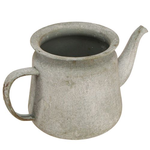 Prodotto Teiera vintage in metallo decorativo grigio 24×14×14 cm