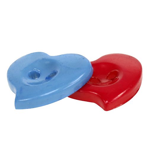 Floristik24 Bottoni decorativi a forma di cuore Ø2,2cm 200 pezzi.