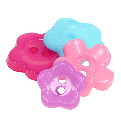 Floristik24 Bottoni decorativi colorati Ø1,2 cm - 1,5 cm 270 p