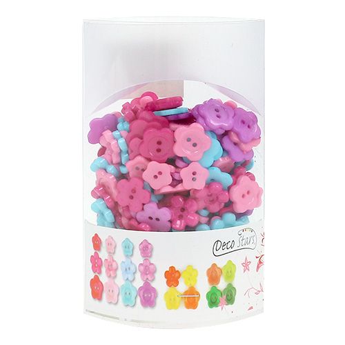 Floristik24 Bottoni decorativi colorati Ø1,2 cm - 1,5 cm 270 p