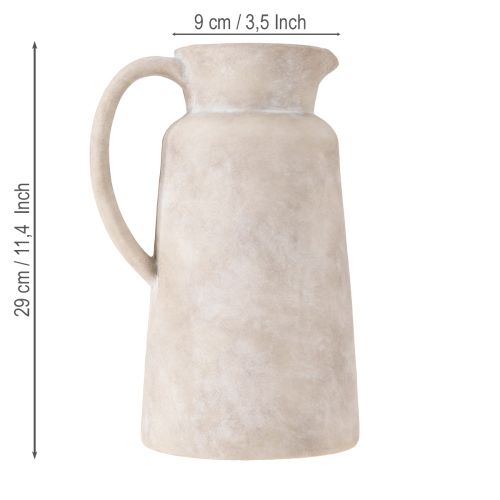 Prodotto Brocca decorativa brocca decorativa in ceramica beige Ø16cm H29cm