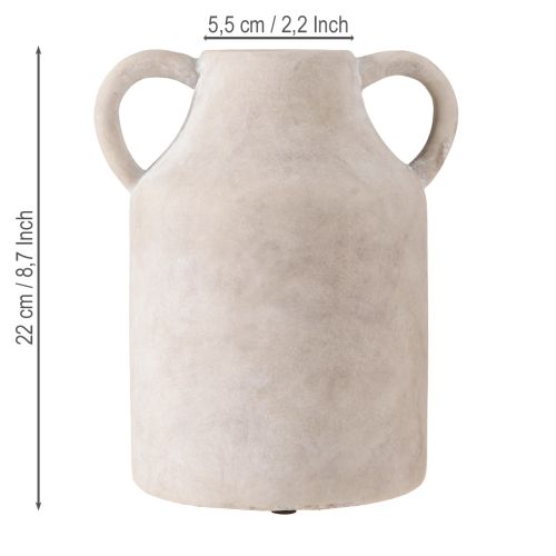 Prodotto Vaso decorativo in ceramica beige Ø14,5cm H22cm