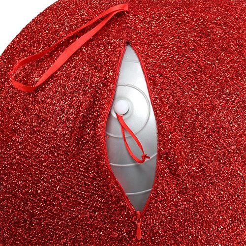 Floristik24 Palla decorativa Ø40cm Gonfiabile rosso