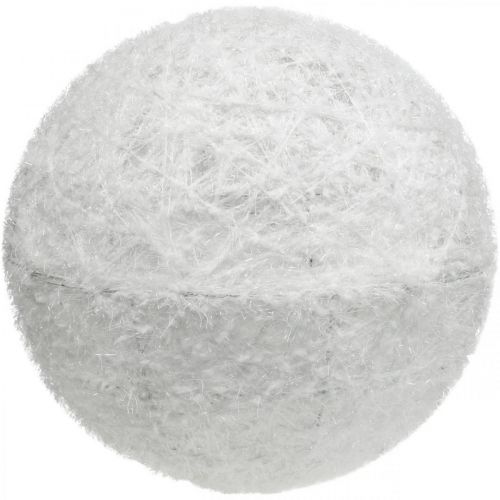 Floristik24 Deco Ball Wire Ball Deco Ball Bianco due metà Ø40cm