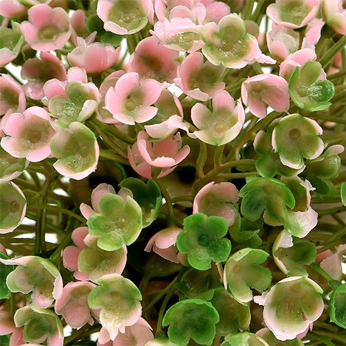 Prodotto Mini palla decorativa artificiale rosa-verde Ø10cm 1 pz