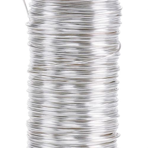 Prodotto Filo smaltato decorativo argento Ø0,50mm 50m 100g