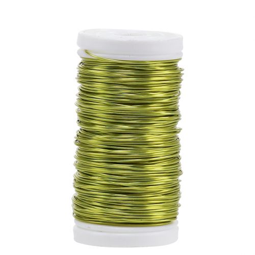 Filo smaltato decorativo verde lime Ø0.50mm 50m 100g