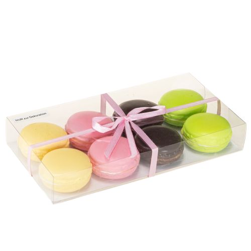 Prodotto Macaron decorativi, pasticcini meringati, cibo finto, 5 cm, 8 pezzi