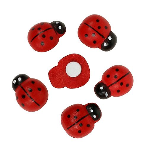 Floristik24 Coccinelle decorative da incollare 1,5 cm rosse 360 pezzi