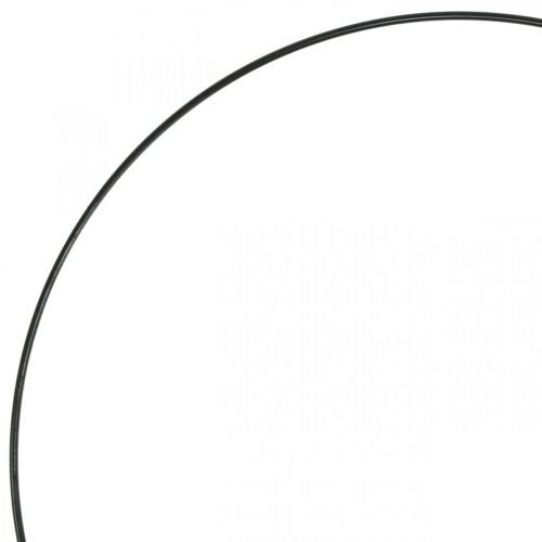 Prodotto Deco anello in metallo anello decorativo Scandi anello nero Ø20.5cm 6pz