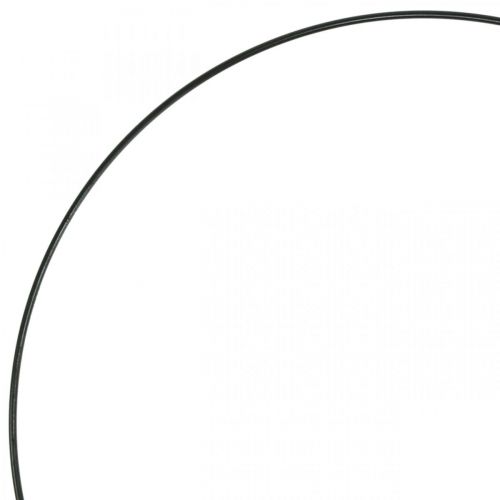 Prodotto Anello decorativo in metallo anello decorativo Anello Scandi nero Ø20,5 cm 6 pezzi