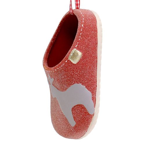 Pantofole decorative 13 cm rosse 4 pezzi | Floristik24.it