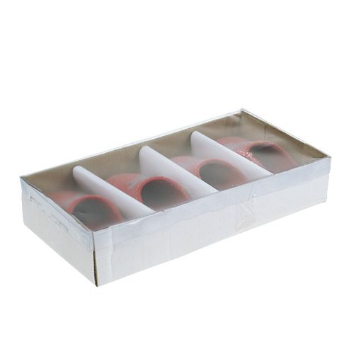 Pantofole decorative 13 cm rosse 4 pezzi | Floristik24.it