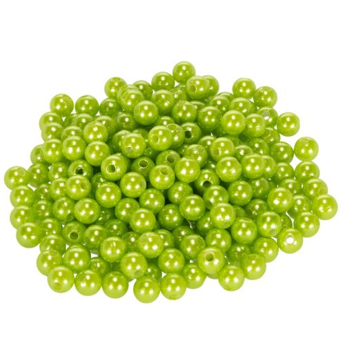 Perline decorative, verde mela, Ø8mm, 250 pezzi