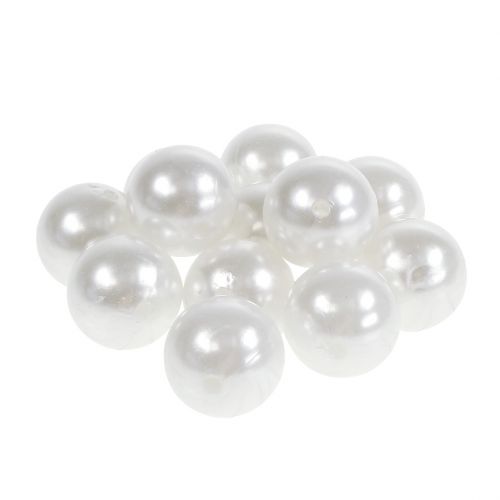 Floristik24 Perline decorative bianche Ø20mm 12 pz