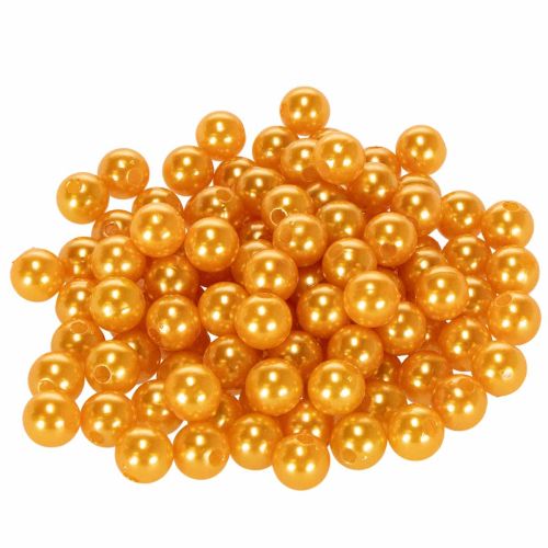 Perline decorative Ø10mm arancio 115 pz acquistare | Floristik24.it