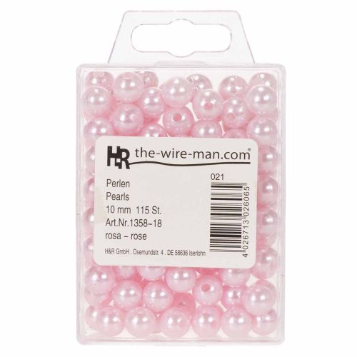 Perline decorative Ø10mm rosa