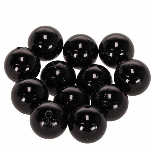 Perline decorative Ø2cm nere 12 pz acquistare | Floristik24.it