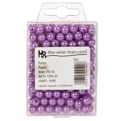 Perline decorative Ø8mm Viola