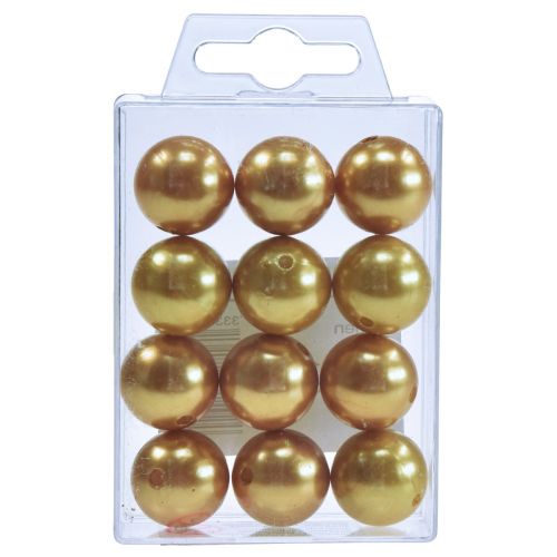 Prodotto Perline decorative Ø2cm oro 12 pz