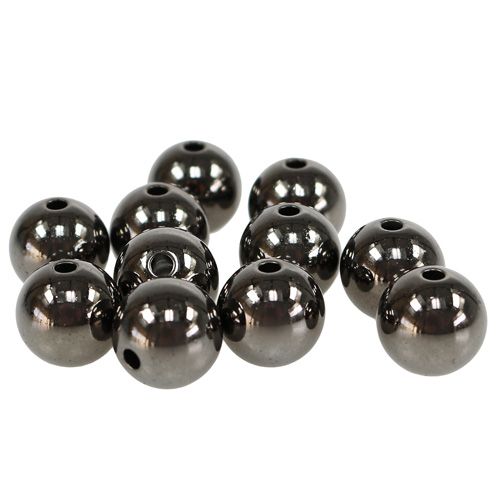 Prodotto Perline decorative antracite metallizzato 14mm 35 pz